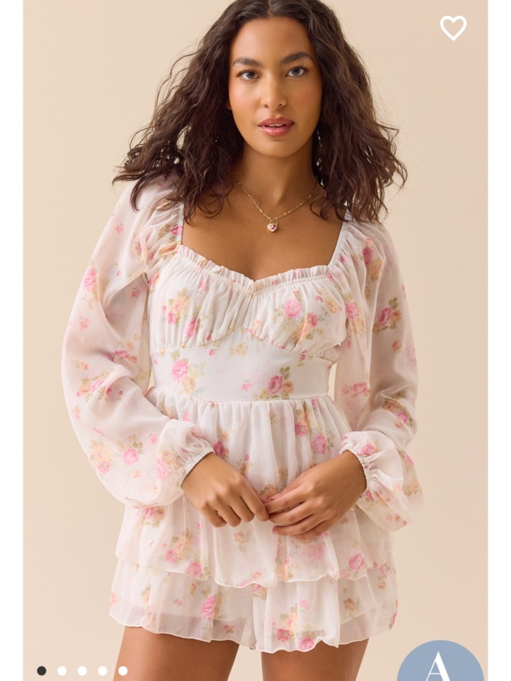 Leslie Tiered Floral Romper New with Tags Altar’d State